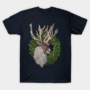 Reindeer with Wreath T-Shirt